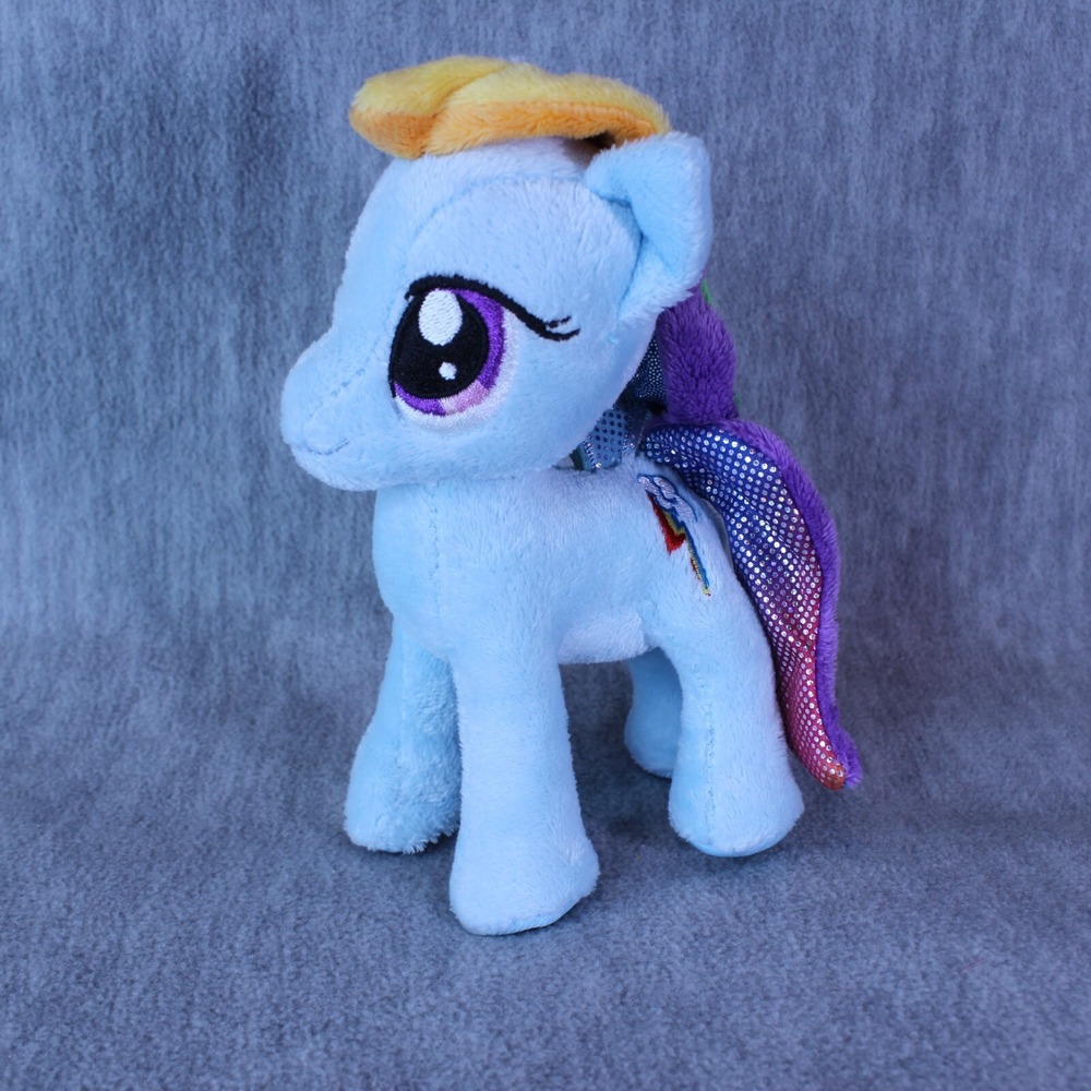 MY LITTLE PONY Rainbow Dash 6" Blue Plush Friendship is Magic Stuffed Toy AURORA